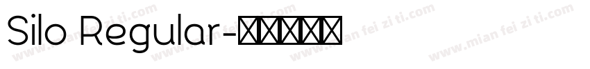 Silo Regular字体转换